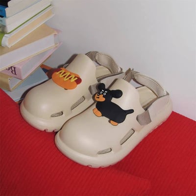 可愛趣味狗狗跟熱狗EVA洞洞鞋2