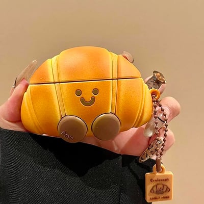 迷你可頌 可愛立體可頌AirPods保護殼2