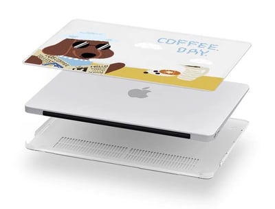 Coffee day放假臘腸狗MAC蘋果筆電保護殼8