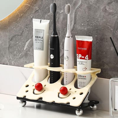 歐風笑臉情侶家用牙刷架3