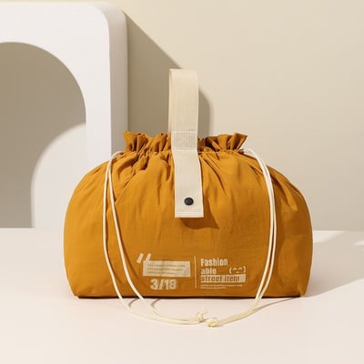 日系束口午餐袋 輕便手提便當包 防水飯盒袋 收納袋6