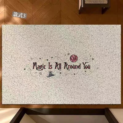 哈利波特魔法學院入戶地墊 可裁剪絲圈防滑玄關過道耐髒門墊3