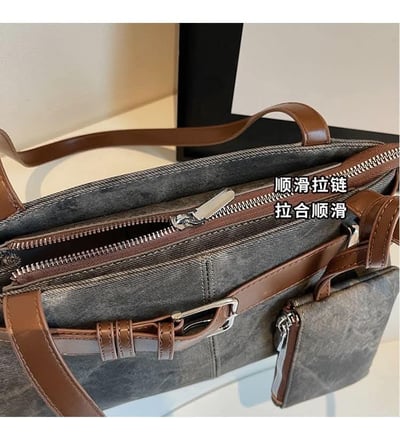 休閒百搭大容量高級感托特包17