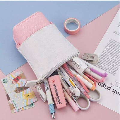 方便收納大容量伸縮筆袋筆筒2