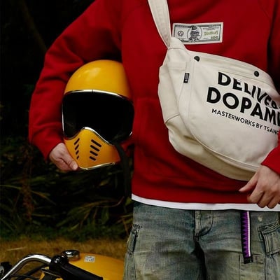 復古街頭機能大包 潮牌新款大容量托特斜挎包3