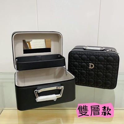 時尚優質小Logo便攜化妝箱 小容量 雙層收納款12