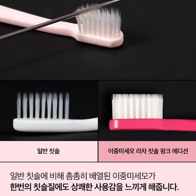 PAUL MEDISON 粉色限定版 超細軟雙重彈力牙刷附牙刷蓋 20入4