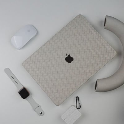 高質感編織皮紋 MacBook 專用保護殼 輕薄防刮筆電保護套1