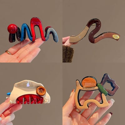 原創高品質設計 拼色多款狗狗抓夾組合1