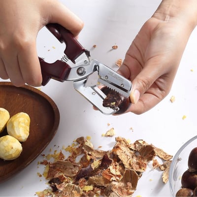 韓國GGOMI第四代板栗神器 開口刀 剝殼剪 一夾即開 栗子不費力3