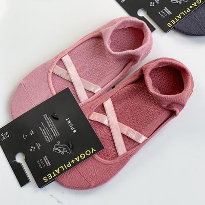 瑜伽地板襪 防滑抓地 × 舒適透氣 × 不勒腳 4雙組2