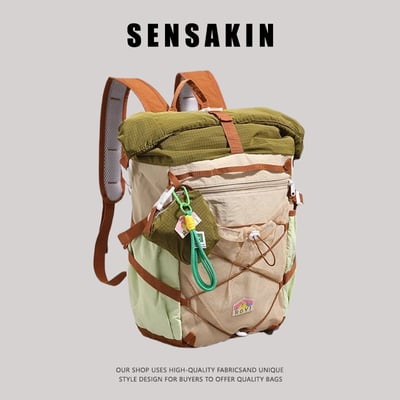 超輕量設計 森系配色機能後背包4