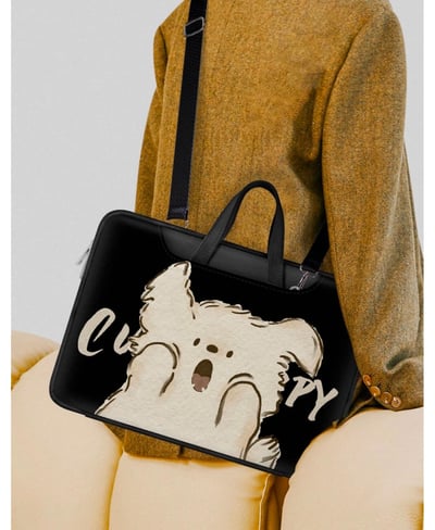 尖叫小狗 可愛小狗兒插畫風多功能旅行電腦包4