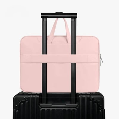 搖滾貓 粉色貓咪插畫風多功能旅行電腦包8