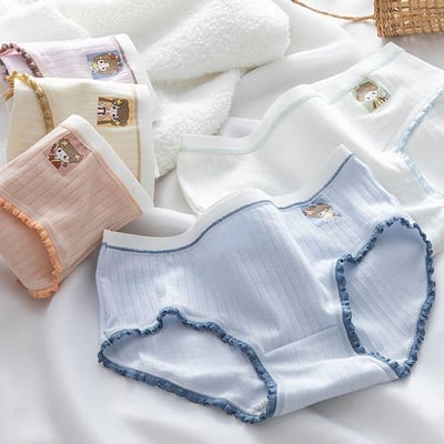 大頭貼舒適腰圍中大女童三角內褲組3