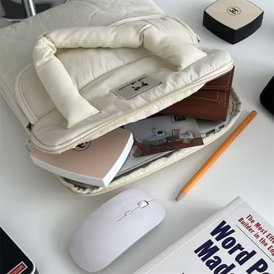 韓系ins風 加厚防震手提筆電平板包電腦包8