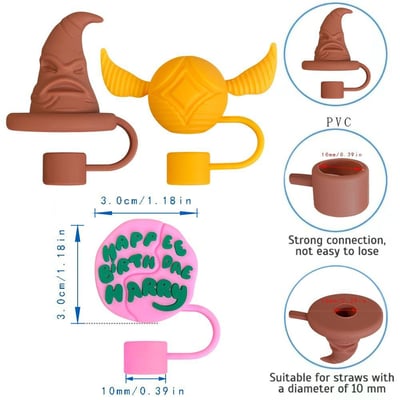 外銷訂單 哈利波特吸管套3件組7