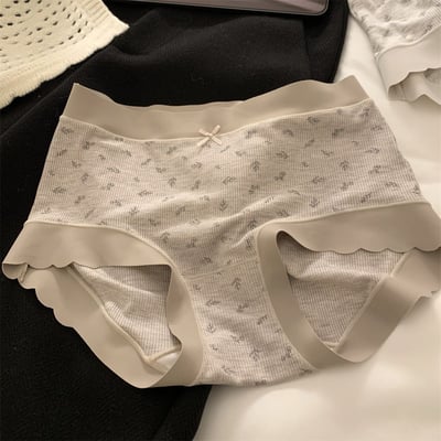 純棉底襠舒適碎花中腰三角褲4件組6