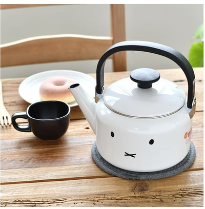 日本富士琺瑯米飛臉款 燒水壺2.0L7