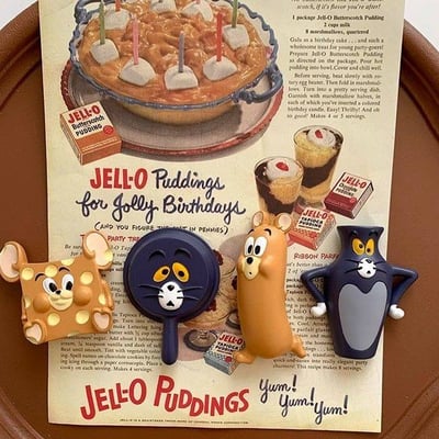 貓貓追老鼠有趣冰箱貼磁鐵1