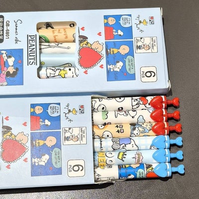 愛心款長壽狗狗按動中性筆 6款造型加附10支替換筆芯3