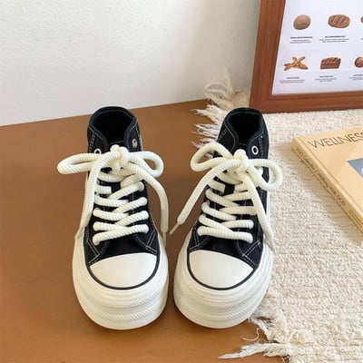 百搭多巴胺高筒帆布鞋17