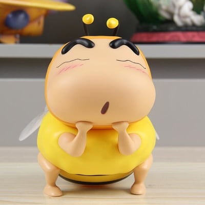 可愛蜜蜂裝蠟筆小新公仔 約18CM   現貨免運3