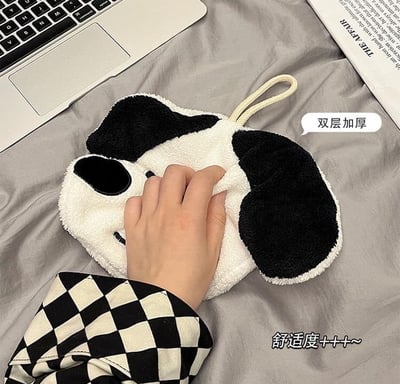 熊貓貓擦手巾 掛式可愛吸水毛巾3條組4