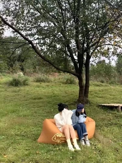 時尚野餐露營快速充氣沙發7