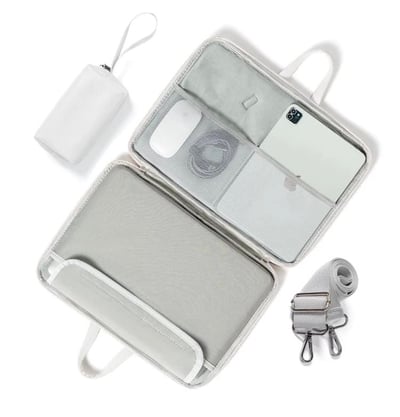 狗狗大聚會 小狗們插畫風多功能旅行電腦包4