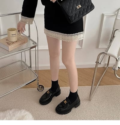 英式凱旋門小標厚底小皮鞋3