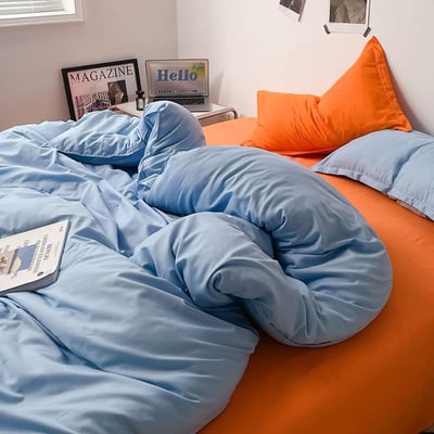 小紅書推薦款多款 時尚拼色四件床包組5