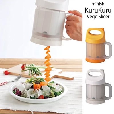 日本 DOSHISHA 電動蔬菜切薄機  橘色2