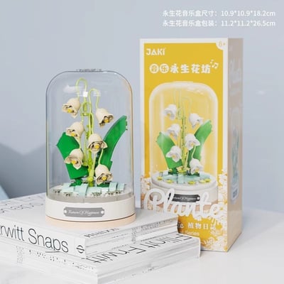 JAKI佳奇積木永生花音樂盒  幸福來信3