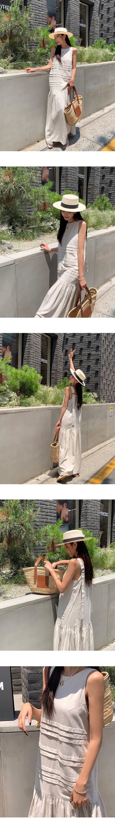 高級感滿分 夏日度假背心連身裙5