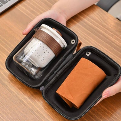 遠山系列玻璃一壺四杯旅行茶具組6