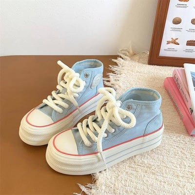 百搭多巴胺高筒帆布鞋4