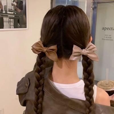 美拉德氣質蝴蝶結側邊夾2