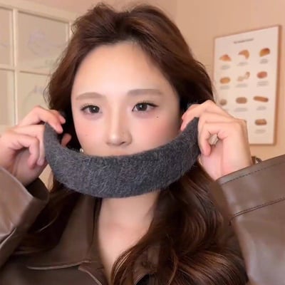 秋冬爆美！高顱頂時尚毛絨髮箍3入2