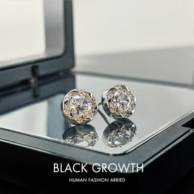 男款高級感純銀氣質耳環組5