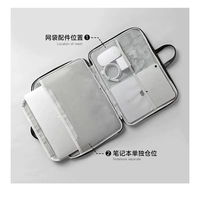 摩登城市 人物插畫風多功能旅行電腦包15