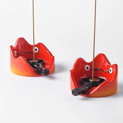 卡西法陶瓷香插燭台兩用造型擺件4