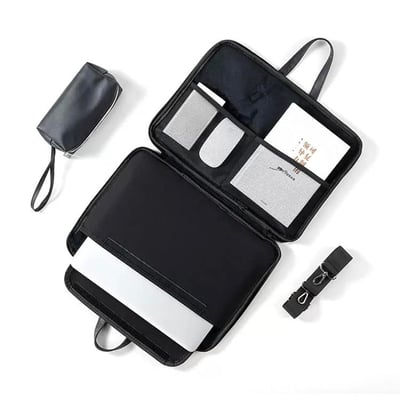 卡皮巴拉的溫泉季 水豚泡溫泉插畫風多功能旅行電腦包4