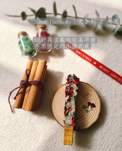 植物系手作聖木棒3支組 聖誕限定系列4