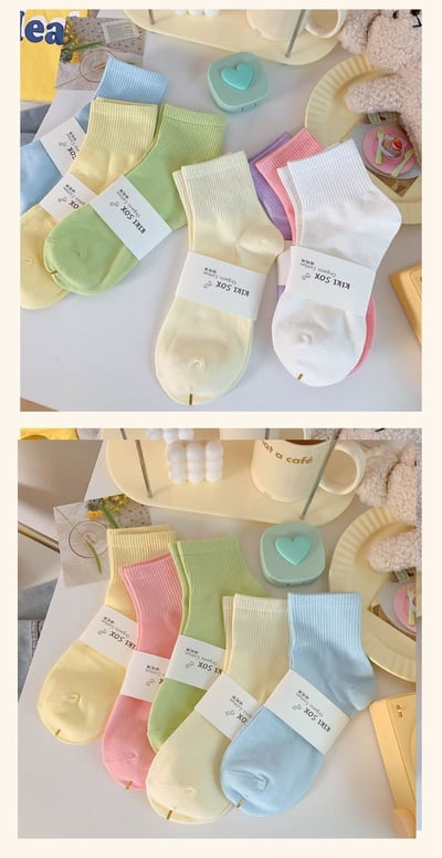 春夏超值10色糖果女襪短襪組  現貨免運4