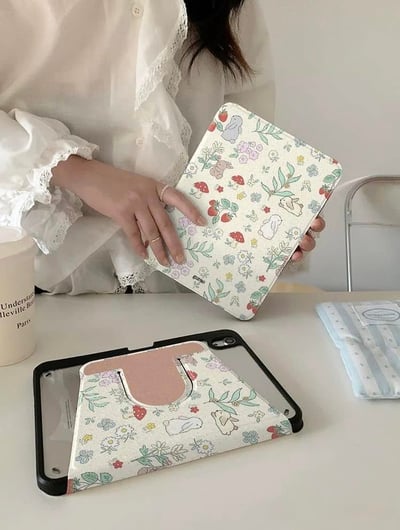 秘密花園 春季小兔子花園IPad平板保護套5