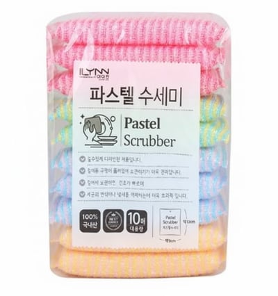 韓國 ILYNN 南大門老奶奶速乾防霉菜瓜布 10入2