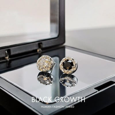 男款高級感純銀氣質耳環組1