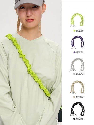 多功能百搭韓系皺皺掛繩肩帶 通用斜背包帶 替換肩背配件4