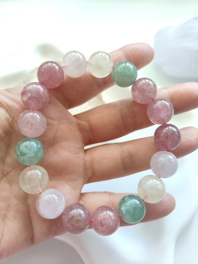 多寶彩虹手鍊  10mm 天然水晶4